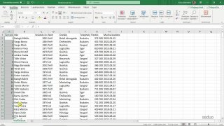 14 Nagyobb táblázatok kezelése, sorbarendezés