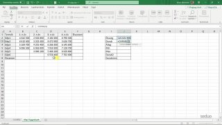 04 Alap függvények (SZUM, ÁTLAG, DARAB, MIN, MAX)